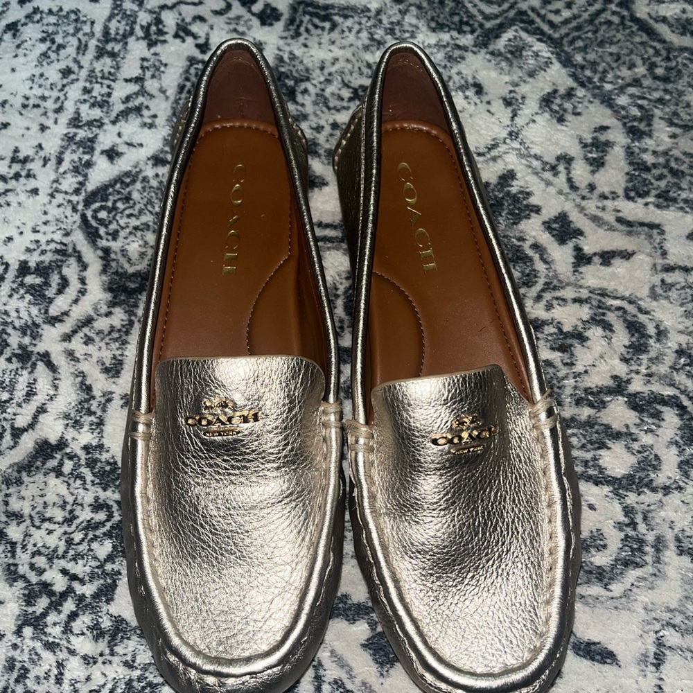 Coach Women's gold Loafers